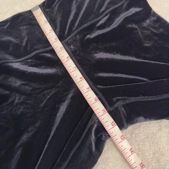 Athleta Elation Ultra High Rise Velvet Tight Large Black skinny stretch legging - Picture 8 of 11